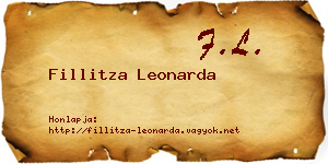 Fillitza Leonarda névjegykártya